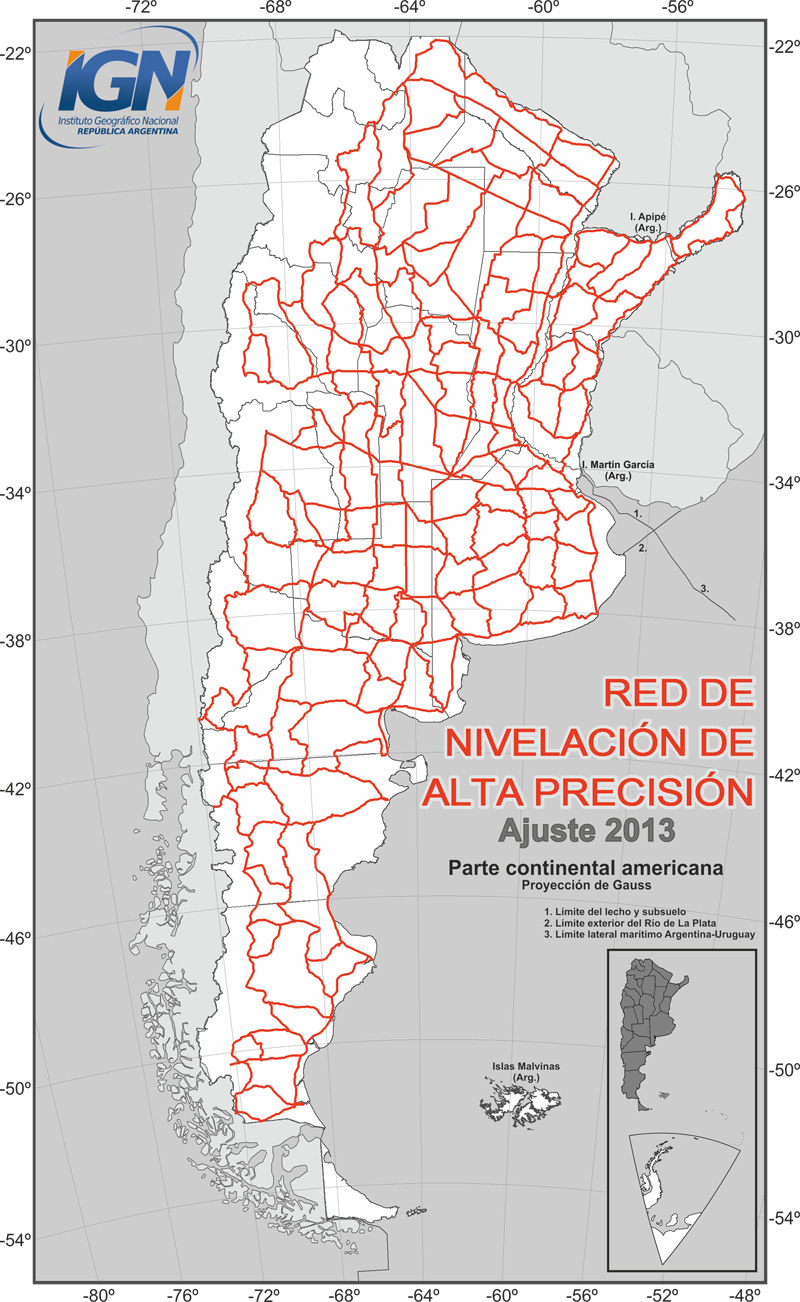 Mapa de la Red de Alta Precisión 2013