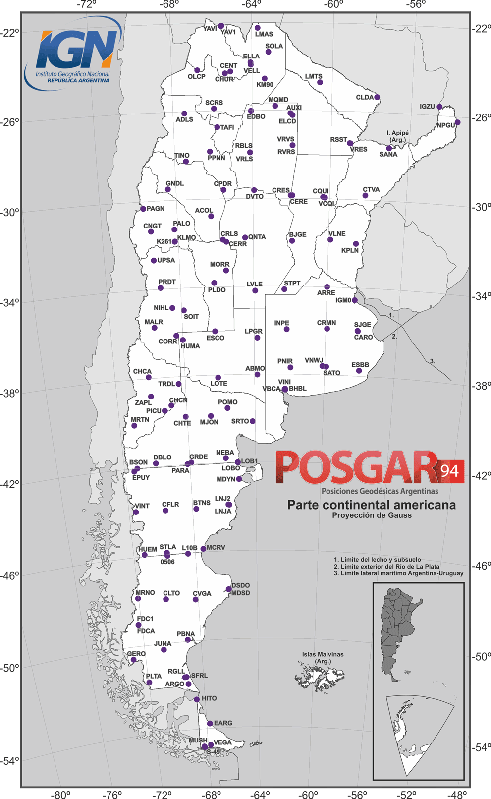 Mapa de la red posgar94