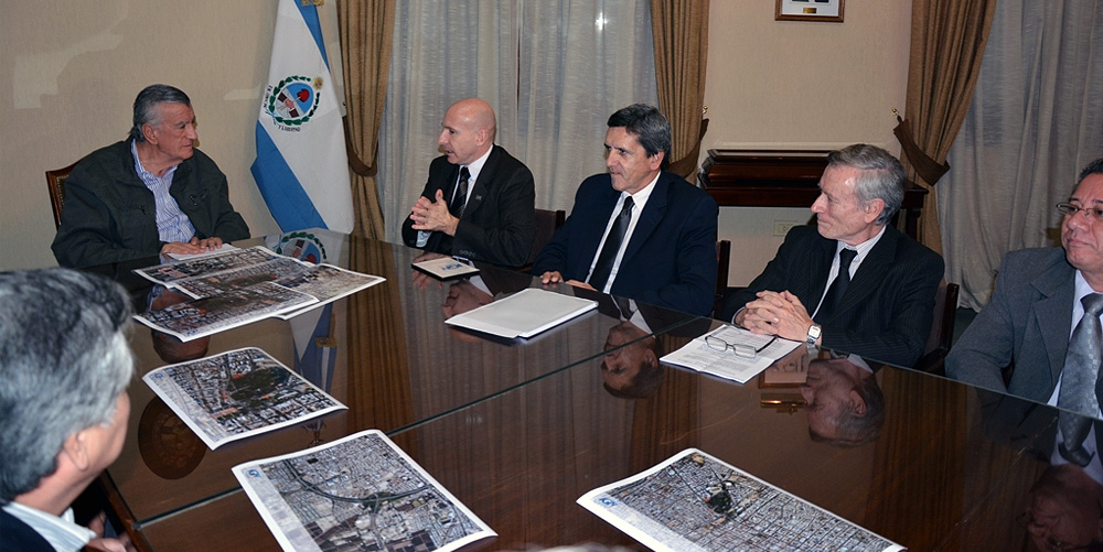 El Gobernador José Luis Gioja recibió al Director del Instituto Geográfico Nacional, Agrim. Sergio Cimbaro